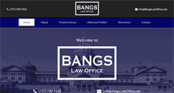 Desktop Screenshot of bangslawoffice.com